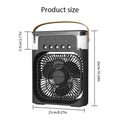 Portable Fan Air Conditioners USB Electric Fan Air Cooler LED Night Light Water Mist Fun 3 in 1 Air Humidifier for Home